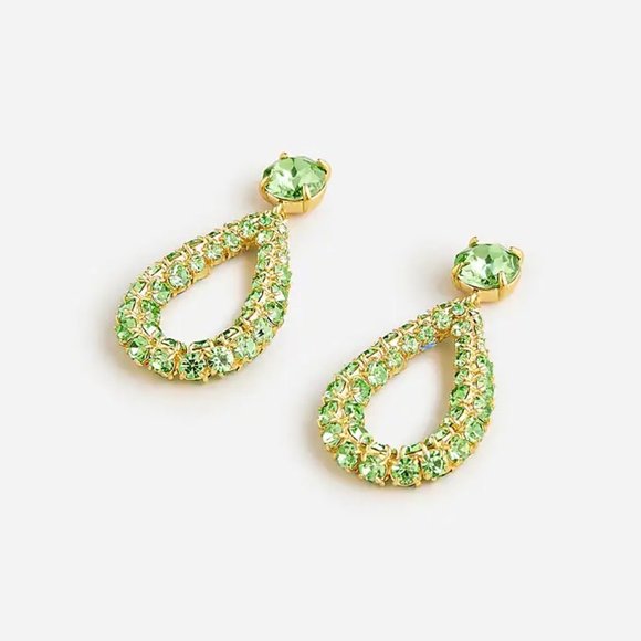 J.Crew Faceted Crystal Teardrop Earrings - Picture 2 of 5